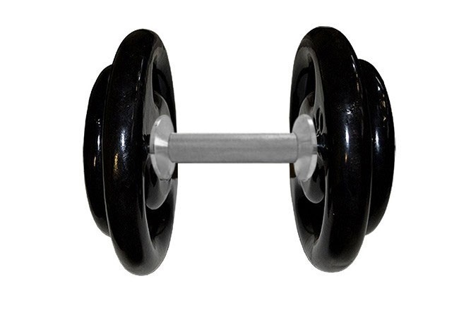 Dumbell Tradicional Emborrachado para Musculação