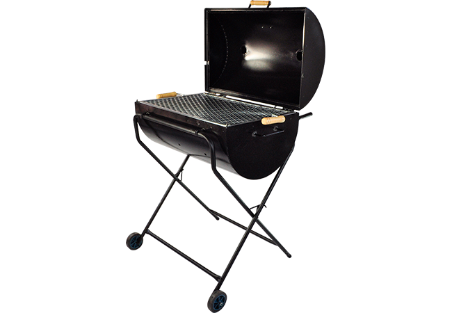 Churrasqueira Bafo Grill com Rodas inteira de 100L CHAPA